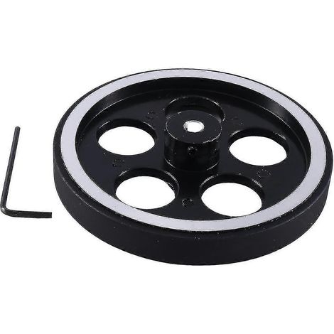 Roue de mesure en aluminium et caoutchouc 300 mm x 6 mm pour codeur industriel (1/5)