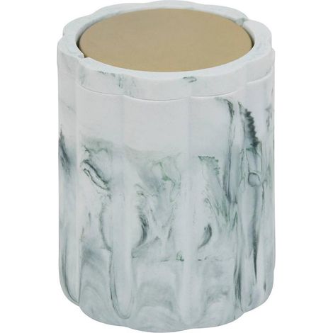 Poubelle de Table Salle de Bain "Marby" 15cm Blanc