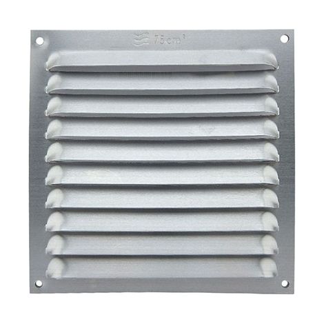 Griglia di ventilazione in alluminio naturale 20x20cm cis