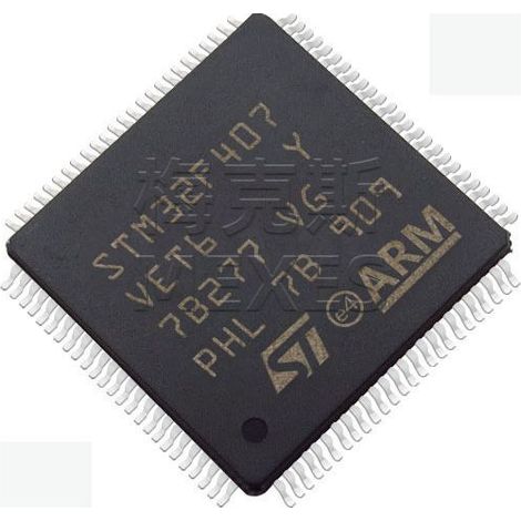 Elektronische Bauteile des STM32F407VET6 STM32F407VGT6 Chips, 5 Einheiten zum Zusammenbauen.