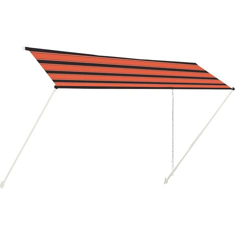 Maison Exclusive - Tenda da Sole Retrattile 400x150 cm Arancione e Marrone