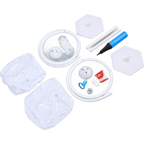 Kit d'arc à ballons, support avec Base, demi-ensemble pliable, pour mariage, fête d'anniversaire, cour, pelouse, décorations de remise de diplôme, blanc (1/3)