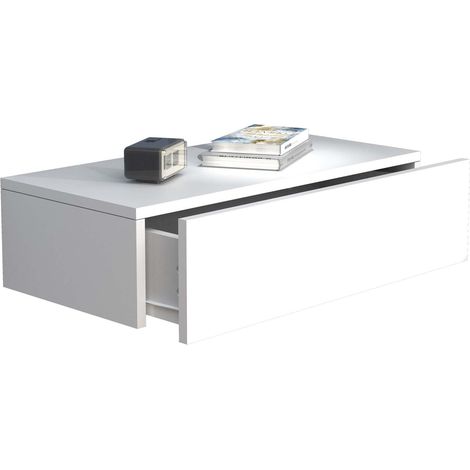Table de chevet suspendue murale en bois Usal M 60 cm 15x60x30 - VCM (1/5)
