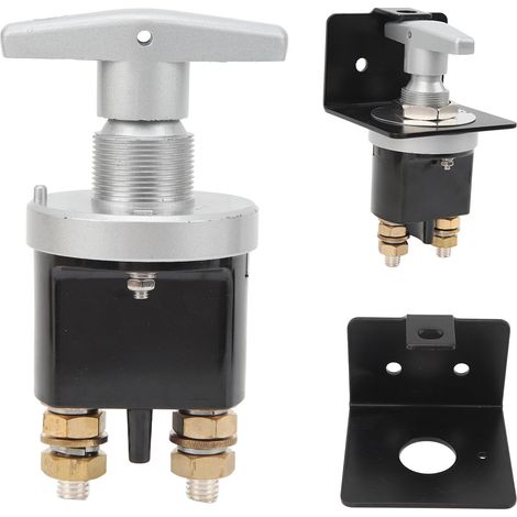 Interrupteur de Batterie 12V-48V à Manette Fixe avec Plaque de Verrouillage 500A Remplace 20247 pour Véhicules et Bateaux (1/5)