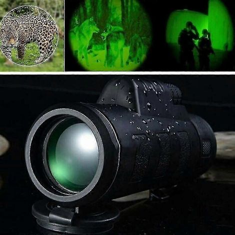 Jumelles de chasse haute puissance 40x60 avec télescope à prisme et vision nocturne
