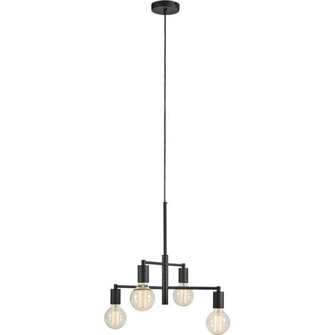 Suspension 4xe27 max 40w noir poudre - markslojd - cielo 88866163 88866163 88866163 88866163 (1/3)