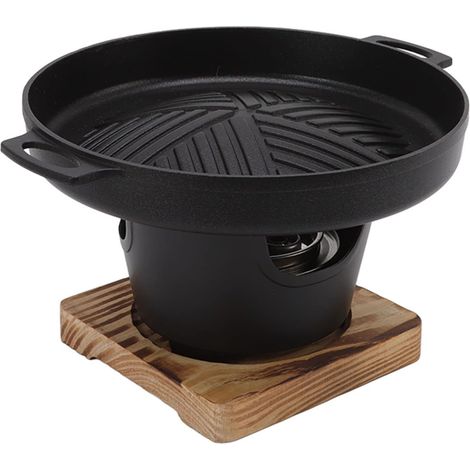 Barbecue de table japonais sans fumée, mini gril portable pour camping et pique-nique, marmite à griller coréenne pour famille, petit grill de table nomade (1/5)