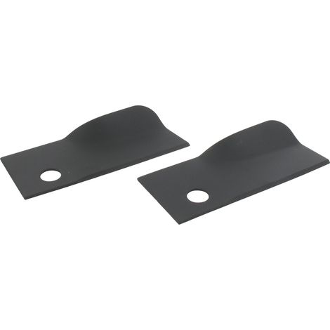 Jeu de 2 Couteaux adaptable pour tondeuse ROVER - L: 120mm, alésage central: 12mm. Remplace origine: AO3830.