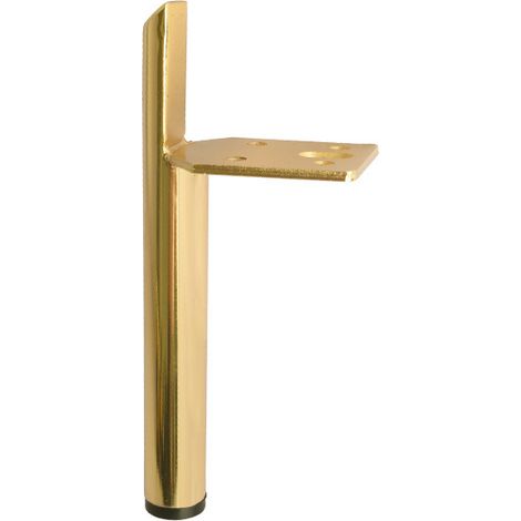 Sollbry 4 patas de aleación de aluminio de estilo moderno para muebles, soporte para mesa de té, pata de cama, mueble de TV, accesorios de metal (color: 4 piezas, dorado, 13 cm) (1/3)
