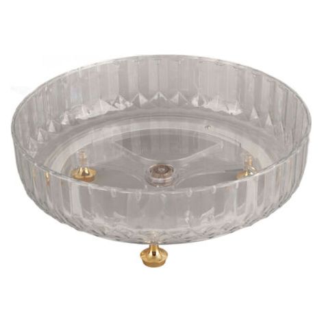 BUNTHAUS Plateau de rangement rotatif 360° – Qualité alimentaire – Diamètre 28 cm – Transparent haute clarté (1/4)