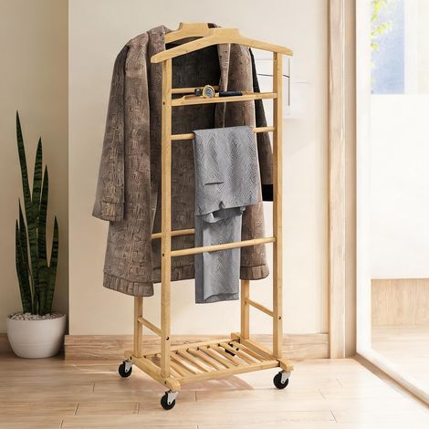 Porte-manteau madeira en bambu 47 x 33,7 x 105,5 cm (1/5)