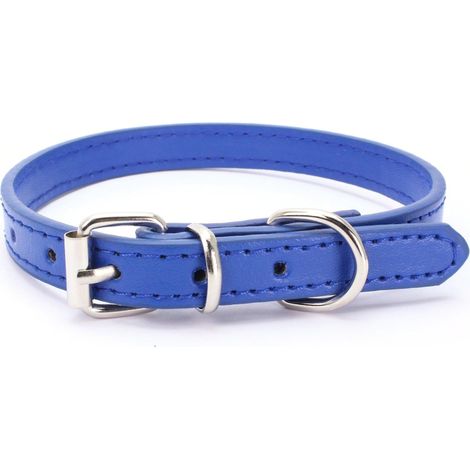 Collier Pour Chien - Cuir Synthétique - Boucle En Alliage - Réglable 30 À 42 Cm - Pour Chiens Taille S M L (1/5)