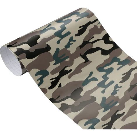 Camouflage Film Vinyle Wrap - Camouflage Vinyle Film AdhéSif Voiture en PVC - 50cm x 200cm (1/5)