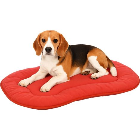 1 Coussin Chien, 65x43,5x3cm, Tissu Respirant, Rembourrage Polyester, Déhoussable, Intérieur Extérieur (1/5)