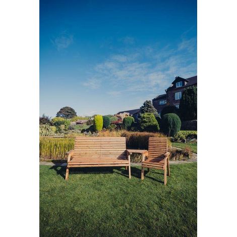 Valley Wooden Garden 4 Seat Set 1Xc 1X3B Angled Tray (1/3)