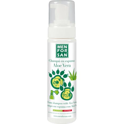 Champú en espuma MENFORSAN 200ml con aloe vera para roedores y