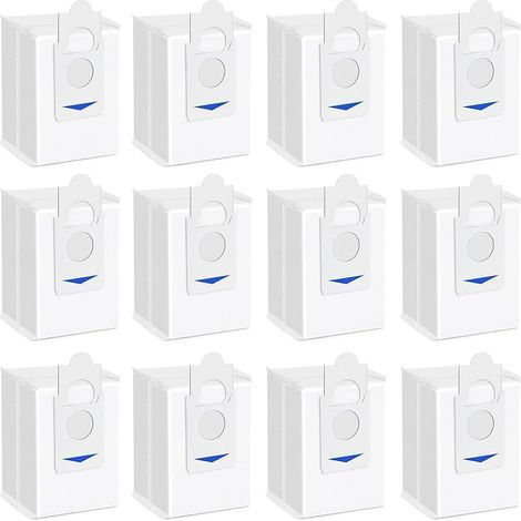 12 sacchetti filtranti antipolvere per aspirapolvere robot ECOVACS DEEBOT X2/ X2 Omni/ X2 Pro/ X5 Pro/ X5 Omni/ DEX86, pezzi di ricambio, stazione di svuotamento automatico DDB030025 (1/4)