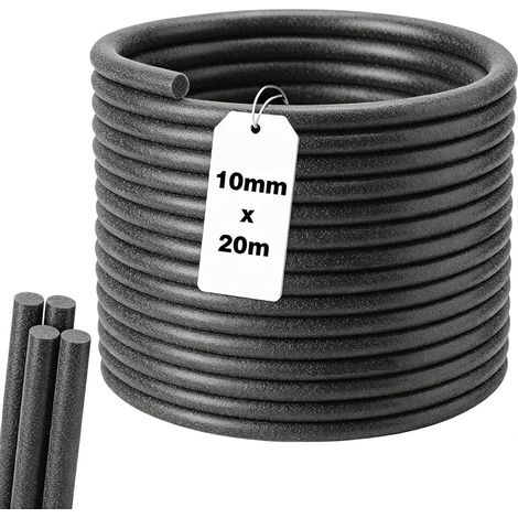 20m Fond de Joint Rond Ø 10mm PE Joint Mousse Rond Cordon Imperméable Anti-moisissure Accessoire pour Porte Fenêtre Terrasse et Baignoire (1/5)