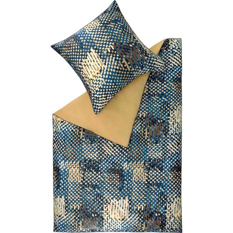 ESPRIT Biancheria da letto in raso PAULA - 1 pezzo 135x200 cm, Blu