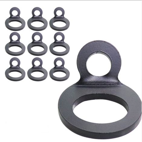 BRAVIX Lot de 10 Anneau Arrimage, Crochet O Remorque en Acier Inoxydable, Anneau de Fixation Anneaux d'arrimage en O pour Remorques, Voitures, Camions, Camping (1/5)
