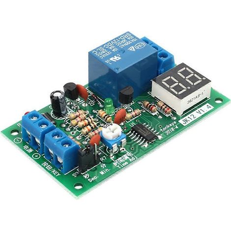 Module de minuterie de compte à rebours avec affichage LED DC12V et interrupteur à relais de coupure (1/5)