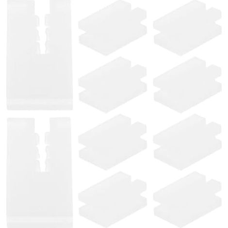 Gadpiparty Lot de 10 crochets de protection pour radiateur - Inserts en plastique blanc - Installation sans outil pour prévenir les dommages du radiateur (1/5)