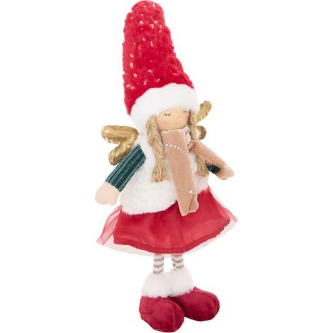 Hada de Navidad Alva, roja y verde, 19 x 7 x 50 cm - Feeric lights & christmas (1/2)