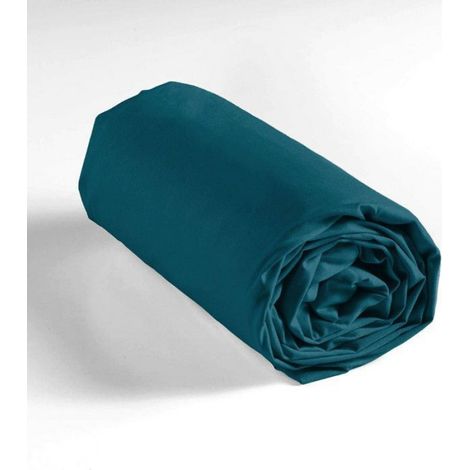 Drap Housse - Lina - 160x200 cm - 100% Coton - Toucher doux - Grand bonnet 30 cm DRAP HOUSSE (1/5)