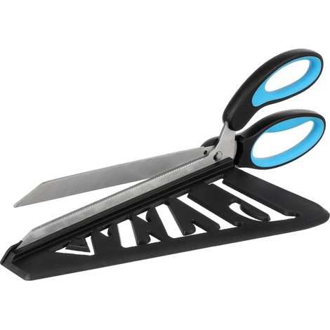 Tijeras para pizza de acero inoxidable azul cielo con cortador y espátula extraíble para uso en la cocina: ligeras y fáciles de usar para cortar pizza en casa y en restaurantes. (1/5)
