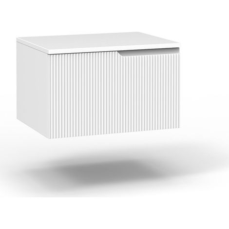 Base con top 1 cestone ZIP bianco opaco (1/2)