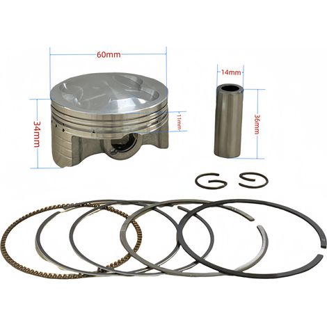 Piston ring parts for Honda PCX160 and PCX150 motorcycle engines, 60 mm piston sets (1/4)
