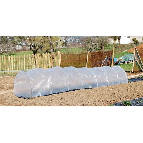 Serres tunnel orientables - Forcage 0,60x3M - avec œillets et fixations Jany