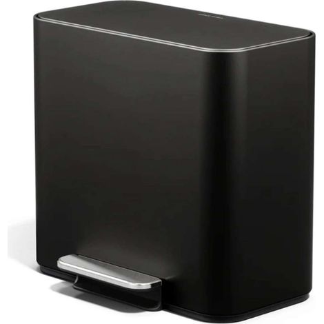 Simplehuman - Poubelle 15 l, noir mat CW2121 (1/5)