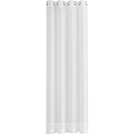 Moderner und schlichter einteiliger Vorhang, wasserdicht, einfarbig, transparent, perforiert, aus Trilon-Gewebe, Sonnenschutz und UV-Schutz. (1/5)