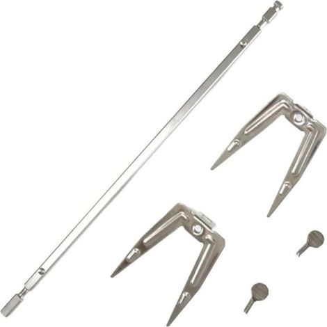 Kit Rôtisserie Air Chaud – Brochette Inox – Fourchette Universelle – Friteuse Air – Pièces Rechange (1/5)