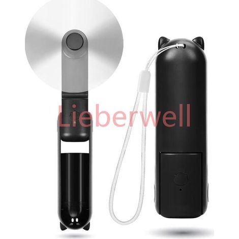®RisingFF Ventilateur portatif, 3 vitesses, silencieux [autonomie 9,15 heures], petit ventilateur de poche USB portable (1/5)