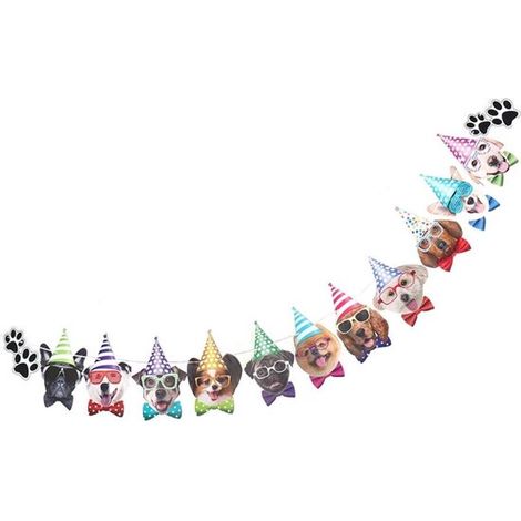 Guirlande chiens - Fanions animaux - Décoration anniversaire chien - Pour journée des animaux (1/5)