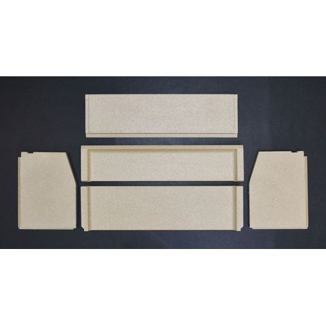 Habillage de foyer pour inserts chauffants 310 de Contura - vermiculite - 5 pièces