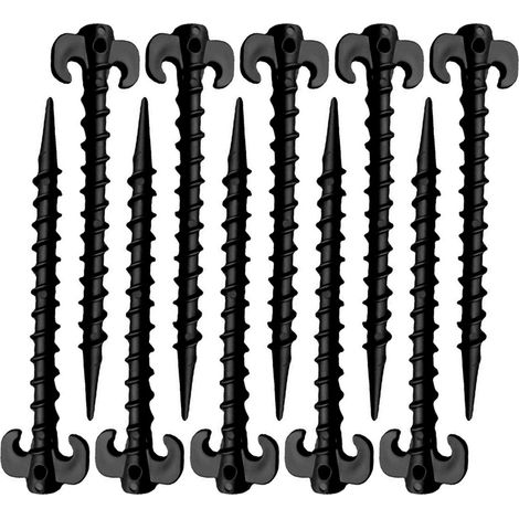 10 picchetti in plastica per fissare tende da campeggio, verande e gazebo picchetti resistenti.