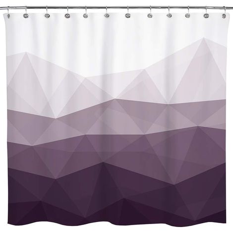 Rideau De Douche - 180x180 Cm - Polyester - Imprimé Numérique Dégradé - Pour Salle De Bain - 1 Piece (1/5)