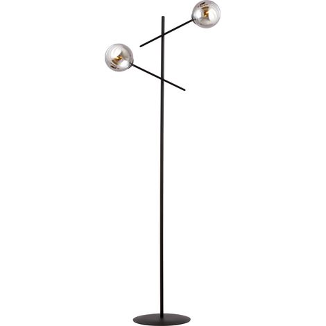 Lampada da terra Emibig Linear LP2 2xE14 nero/cromo (1/5)