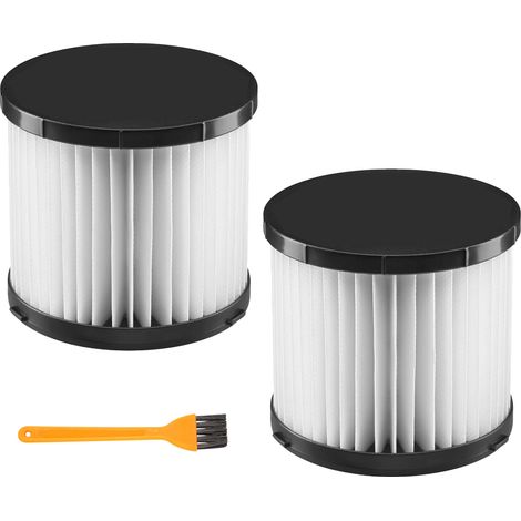 Lot de 2 filtres HEPA et 1 brosse de nettoyage pour aspirateurs Ryobi 18V ONE+ PCL733