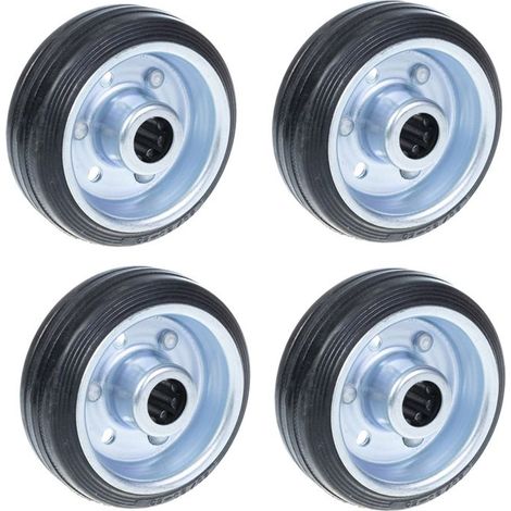 80mm 3" rubber wheel