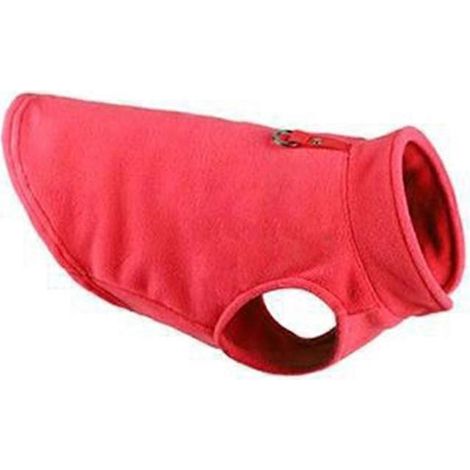 Warmer Winter-Hundepullover, hochgeschlossener Strickpullover für kleine Hunde, Größe L, rot.
