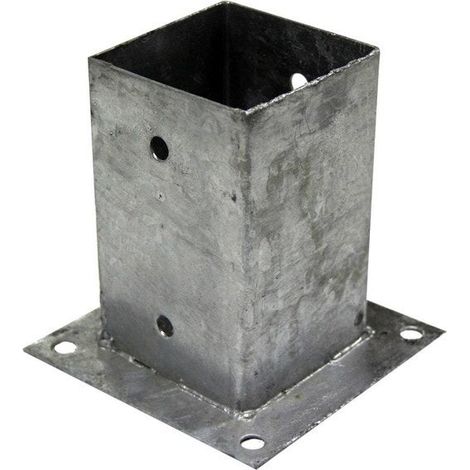 Befestigungswinkel aus Stahl, H.10 x B.7 x T.7 cm, grau INTO THE GREEN (1/2)