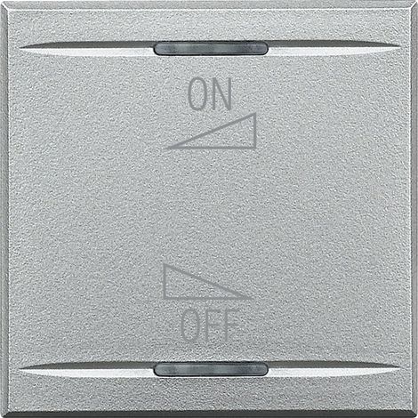 Enjoliveur Axolute MyHOME BUS diffusion sonore variation ON/OFF 2 mod alu BTICINO HC4911/2AI (1/2)