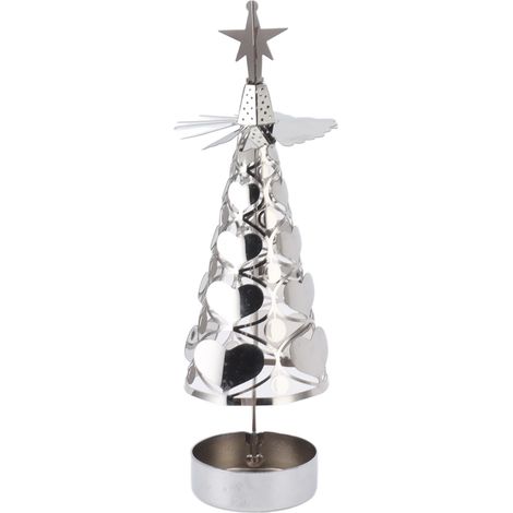 Set aus herzförmigen, drehbaren Kerzenständern für romantische Hochzeiten und Weihnachtsfeiern (1/4)