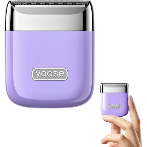 Rasoio elettrico Yoose per donna, rifinitore per corpo e bikini in lega, IPX7, USB-C, pettine da barba, molteplici modalità di rasatura (1/5)