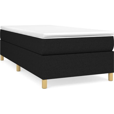 Maison Exclusive - Boxspringbett mit Matratze Schwarz 80x200 cm S