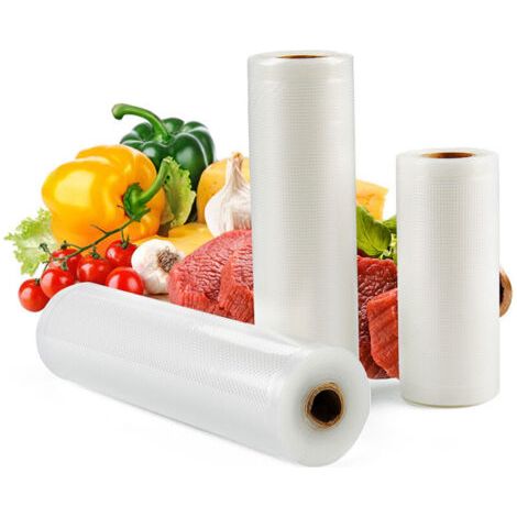 Pr Sac Sous Vide Alimentaire:Rouleau Sous Vide Alimentaire sans BPA pour Machine Sous Vide, Film Sous Vide Alimentaire 4 Rouleaux, Plastique Sachet de Mise Sous Vide Alimentaire, 20x500cm-TREETALK (1/4)